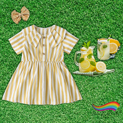 Infant Lemonade Lapel Dress